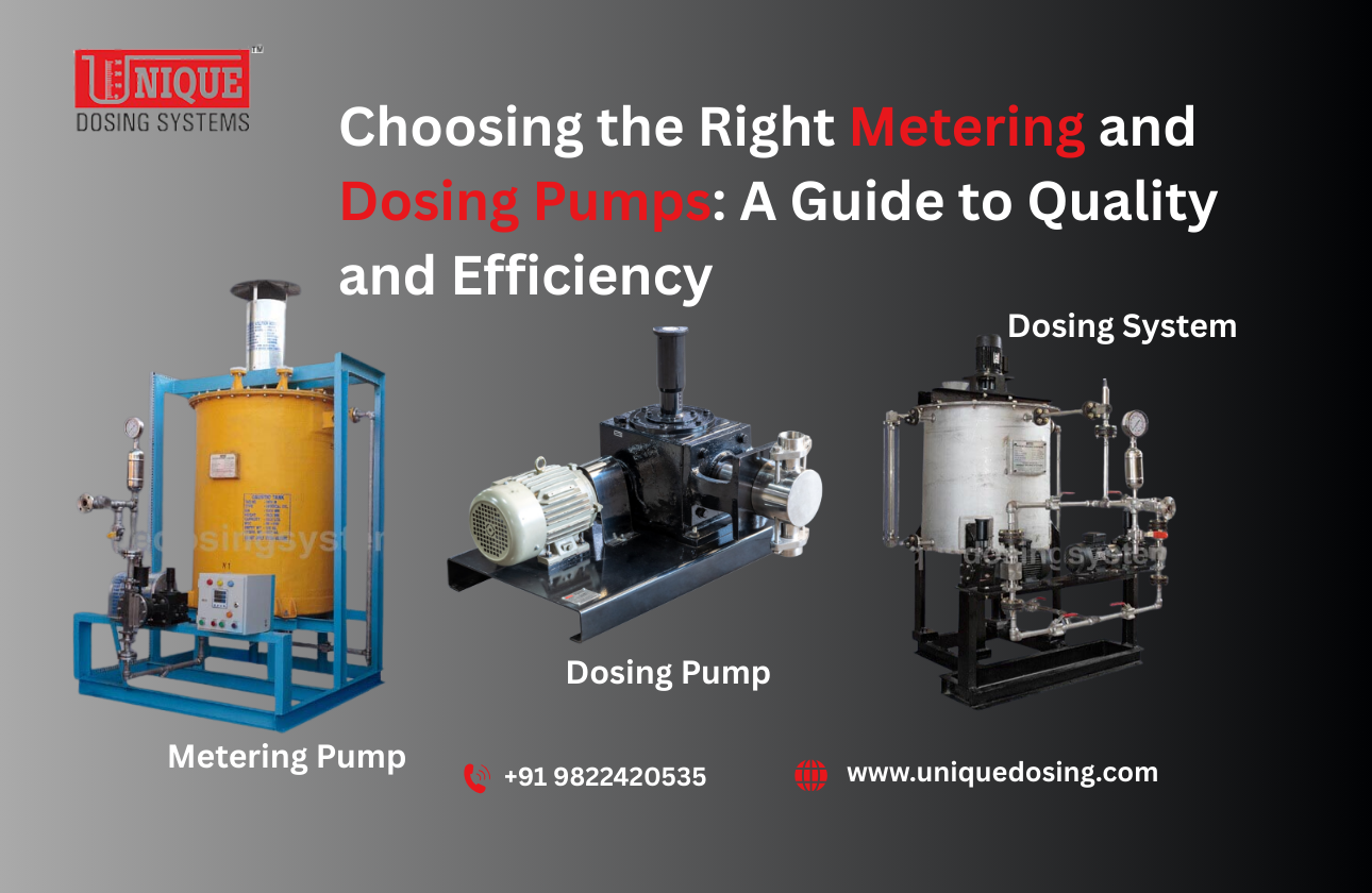 Choosing the Right Metering and Dosing Pumps: A Guide to Quality and Efficiency