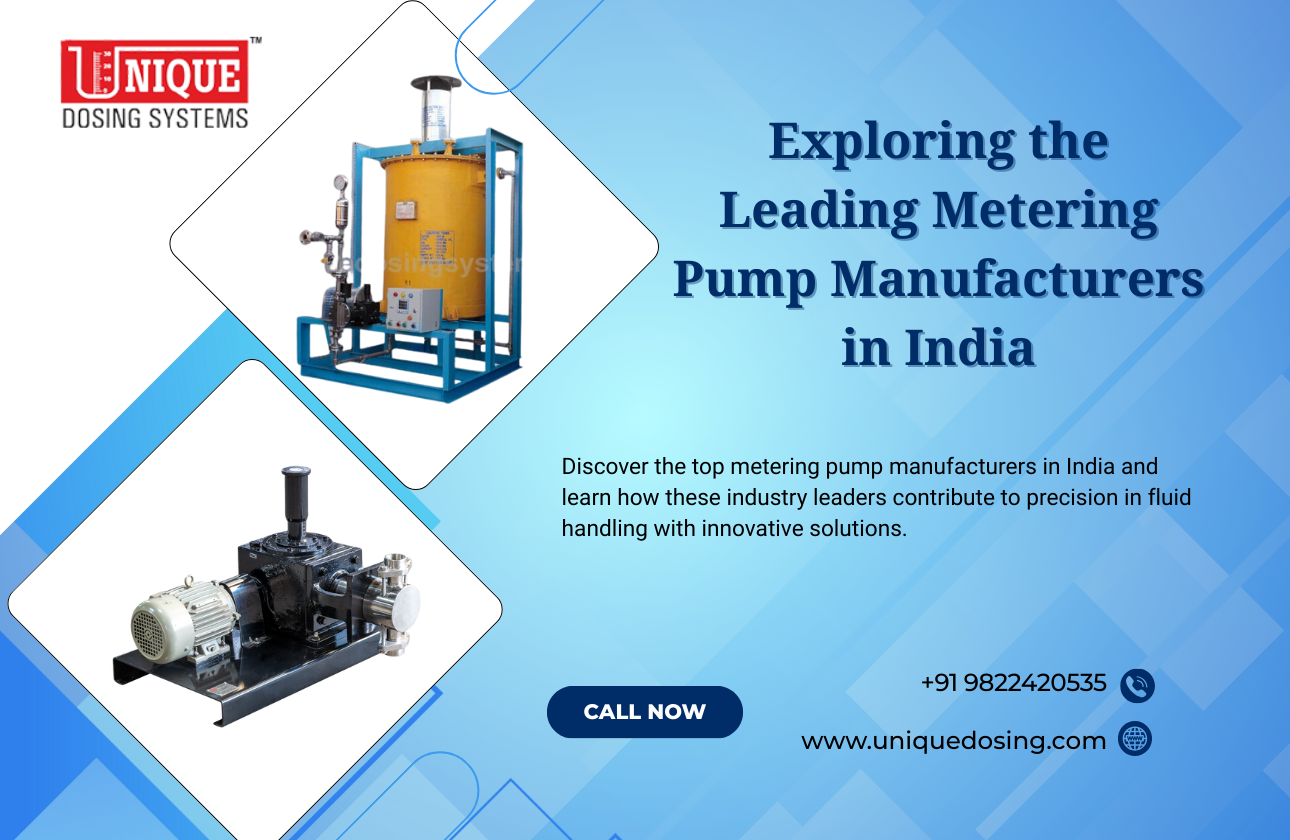 Exploring the Leading Metering Pump Manufacturers in India