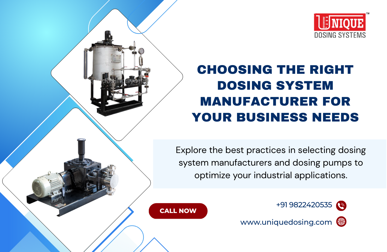 Choosing the Right Dosing System Manufacturer for Your Business Needs