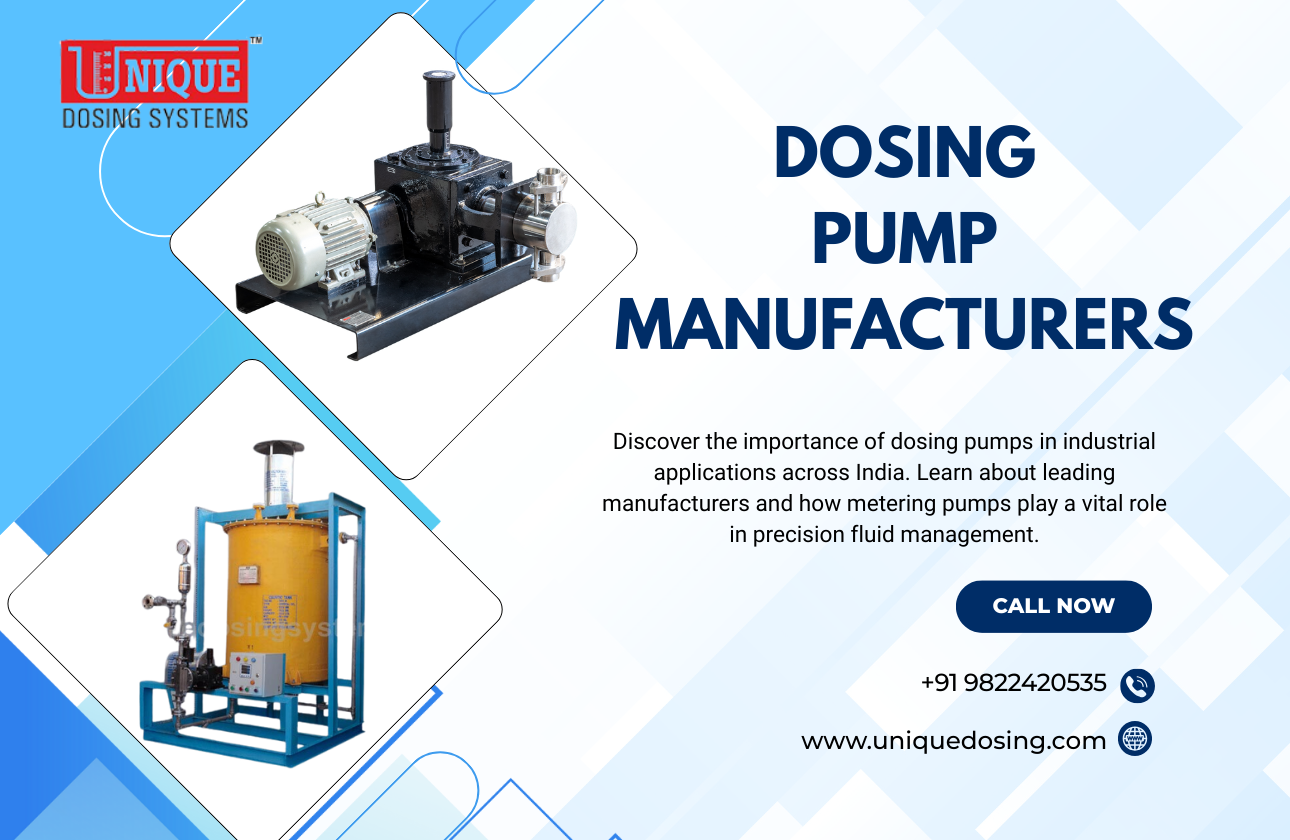 Exploring the Landscape of Dosing Pumps in India: Key Manufacturers and Metering Solutions